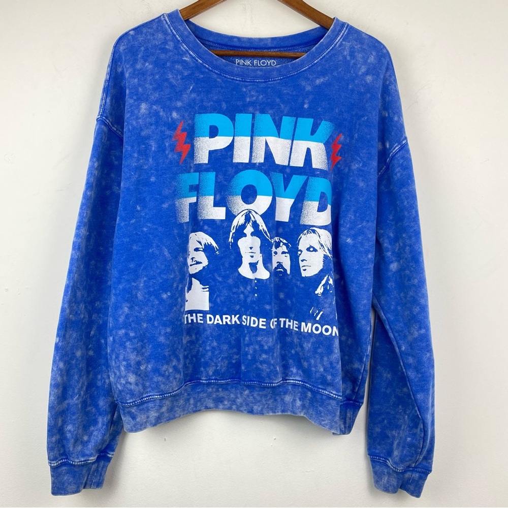 Pink Floyd size XXL Junior Blue Dark Side Of The Moon Pullover Sweatshirt